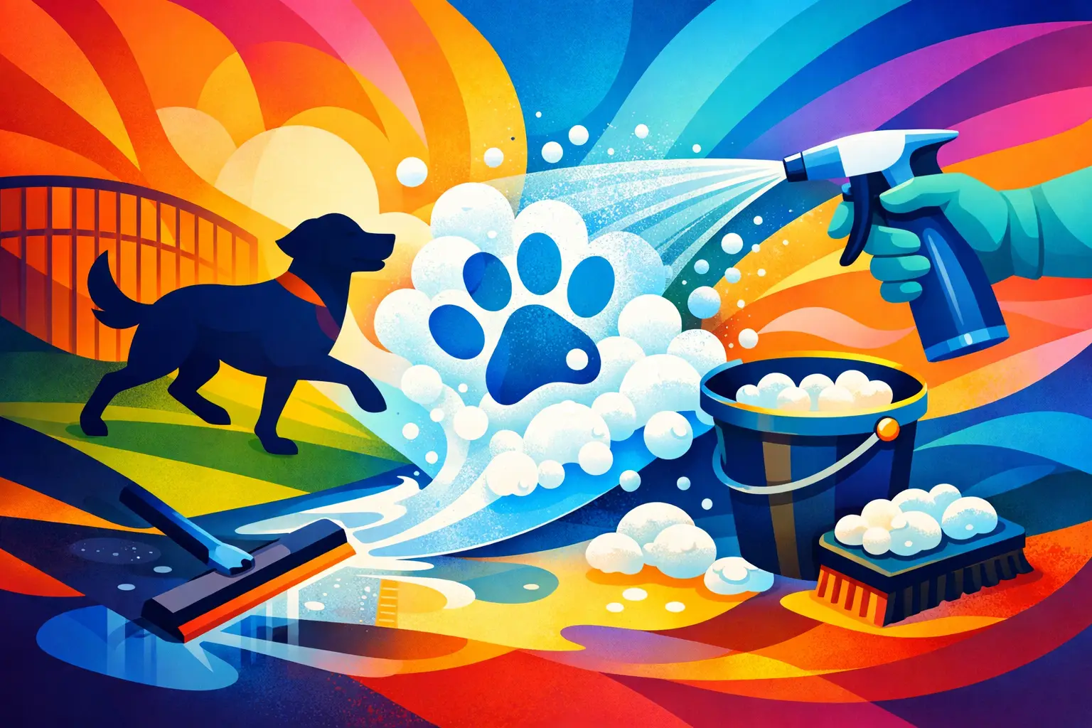 How to Clean Dog Run Safely